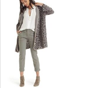 Joie Berit animal print wool blend cheetah cardigan